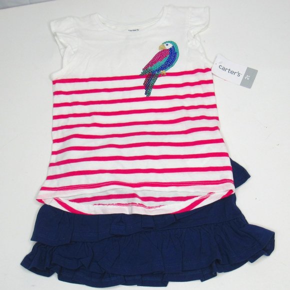 Carter's Other - Carter's Girls' 2-Pc Playwear Shirt & Skort Set